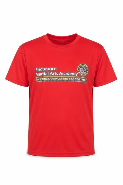 Preworn Boys Red   Basic T-Shirt Size 7 Years  - martial arts