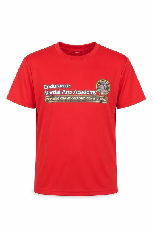 Preworn Boys Red   Basic T-Shirt Size 7 Years  - martial arts