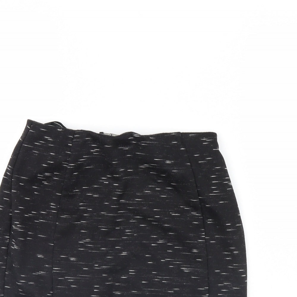 Papaya Womens Black   Mini Skirt Size 8