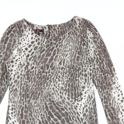 yummy  Womens Brown Animal Print  Mini  Size L