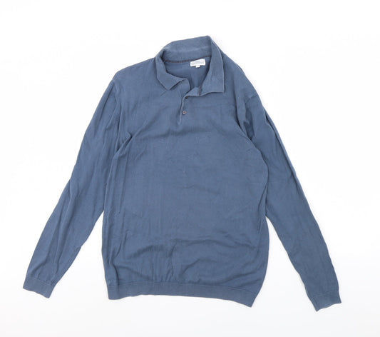 NEXT Mens Blue   Henley Jumper Size M