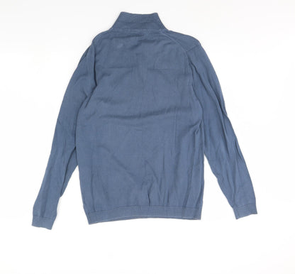 NEXT Mens Blue   Henley Jumper Size M