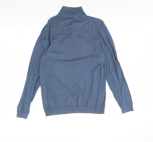 NEXT Mens Blue   Henley Jumper Size M