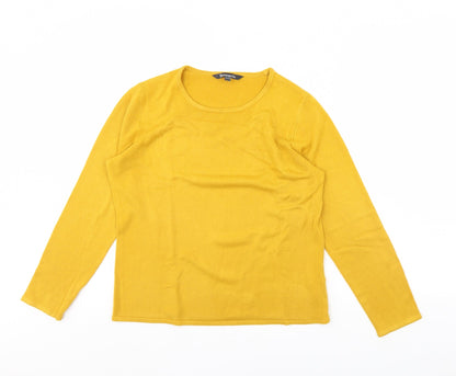Bonmarché Womens Yellow   Pullover Jumper Size 12