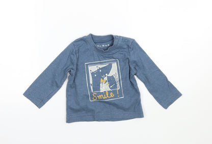 Nutmeg Boys Blue   Basic T-Shirt Size 6-9 Months