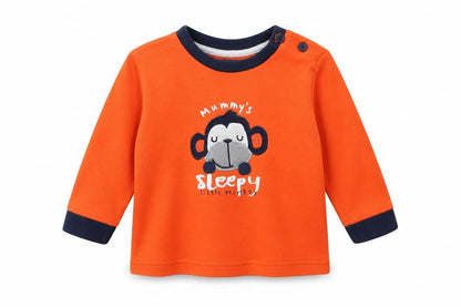 Primark Boys Orange   Basic T-Shirt Size 3-6 Months