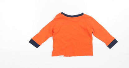Primark Boys Orange   Basic T-Shirt Size 3-6 Months