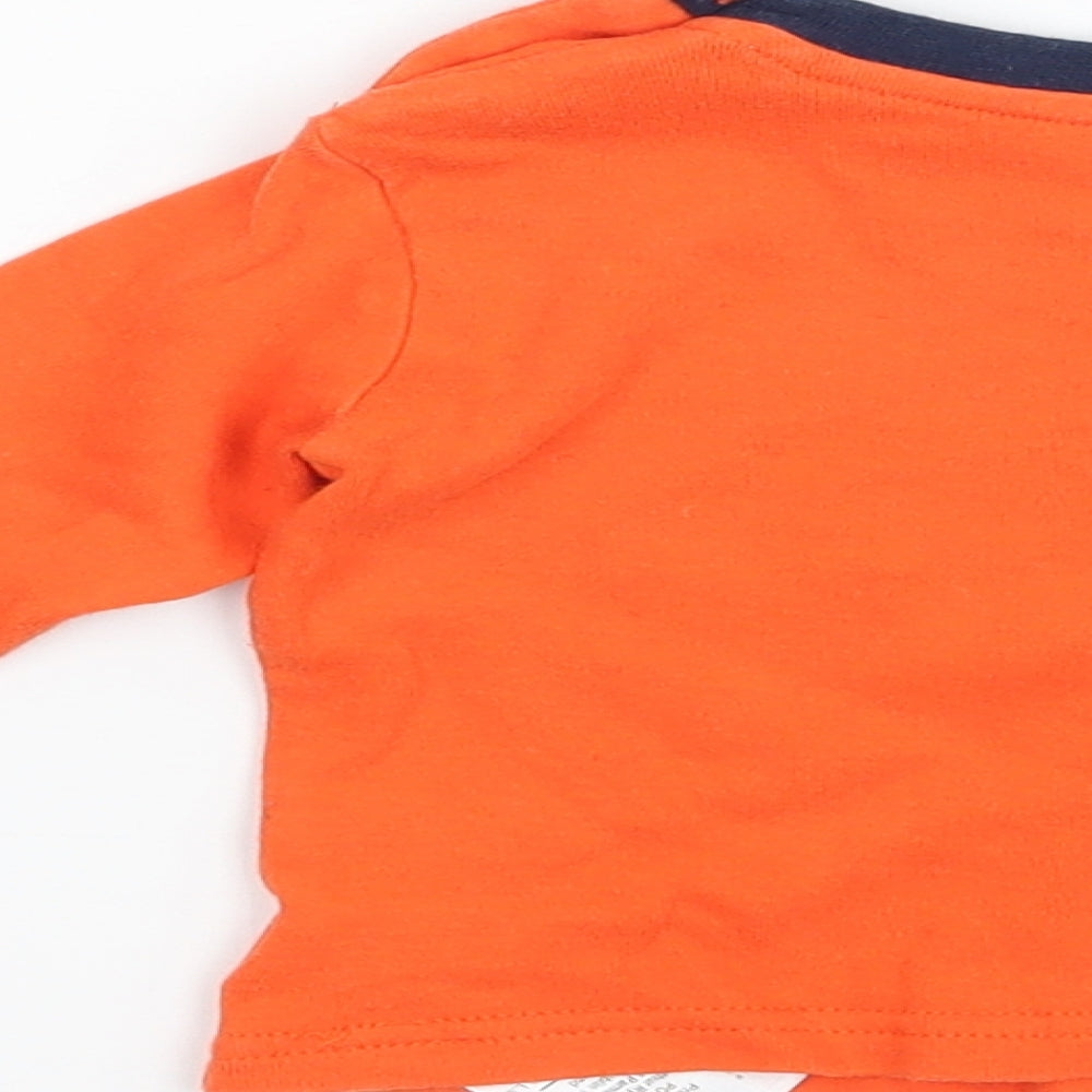 Primark Boys Orange   Basic T-Shirt Size 3-6 Months