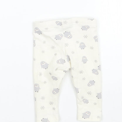 Primark Girls White   Capri Leggings Size 3-6 Months