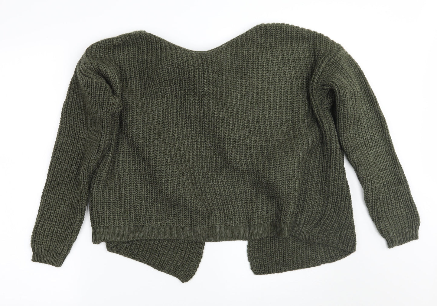 Womens UK Size M Misspap Green Pullover Jumper