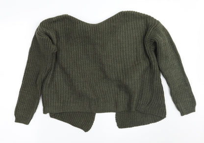 Womens UK Size M Misspap Green Pullover Jumper