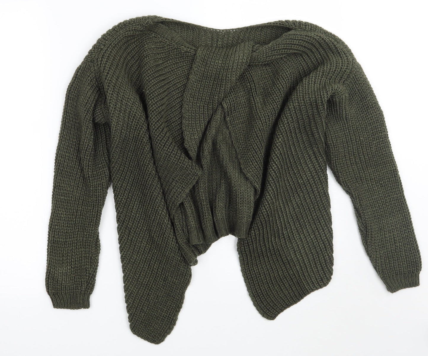 Womens UK Size M Misspap Green Pullover Jumper