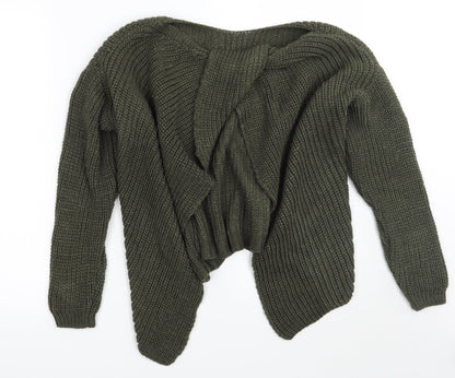 Womens UK Size M Misspap Green Pullover Jumper