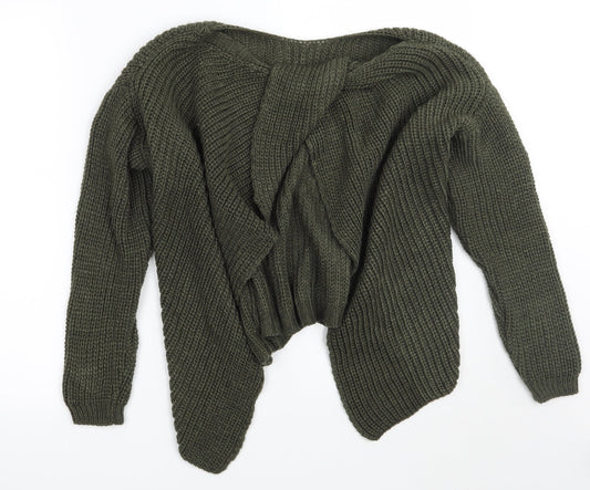 Womens UK Size M Misspap Green Pullover Jumper