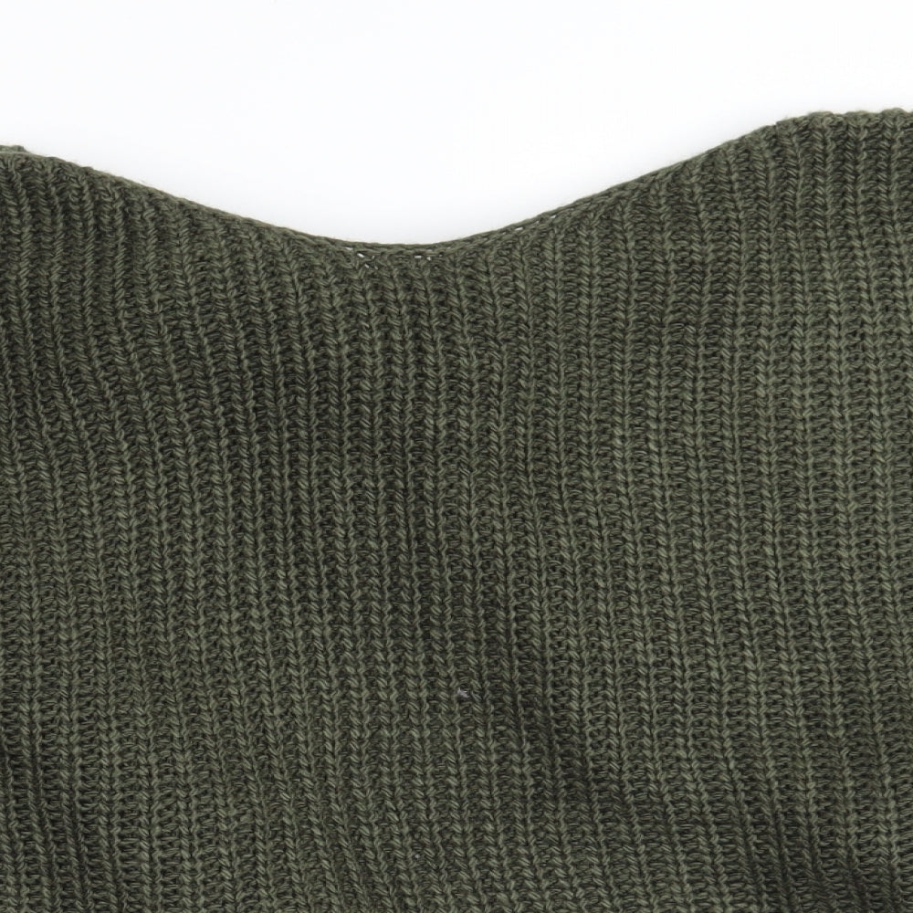 Womens UK Size M Misspap Green Pullover Jumper