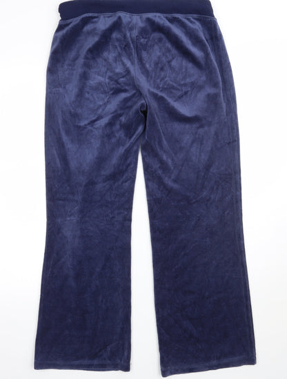 Womens UK Size 14 Denim & Co. Regular Fit Sweatpants Blue Trousers