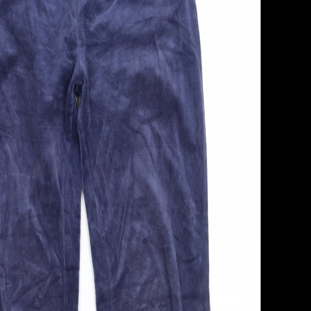 Womens UK Size 14 Denim & Co. Regular Fit Sweatpants Blue Trousers