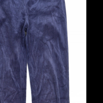 Womens UK Size 14 Denim & Co. Regular Fit Sweatpants Blue Trousers