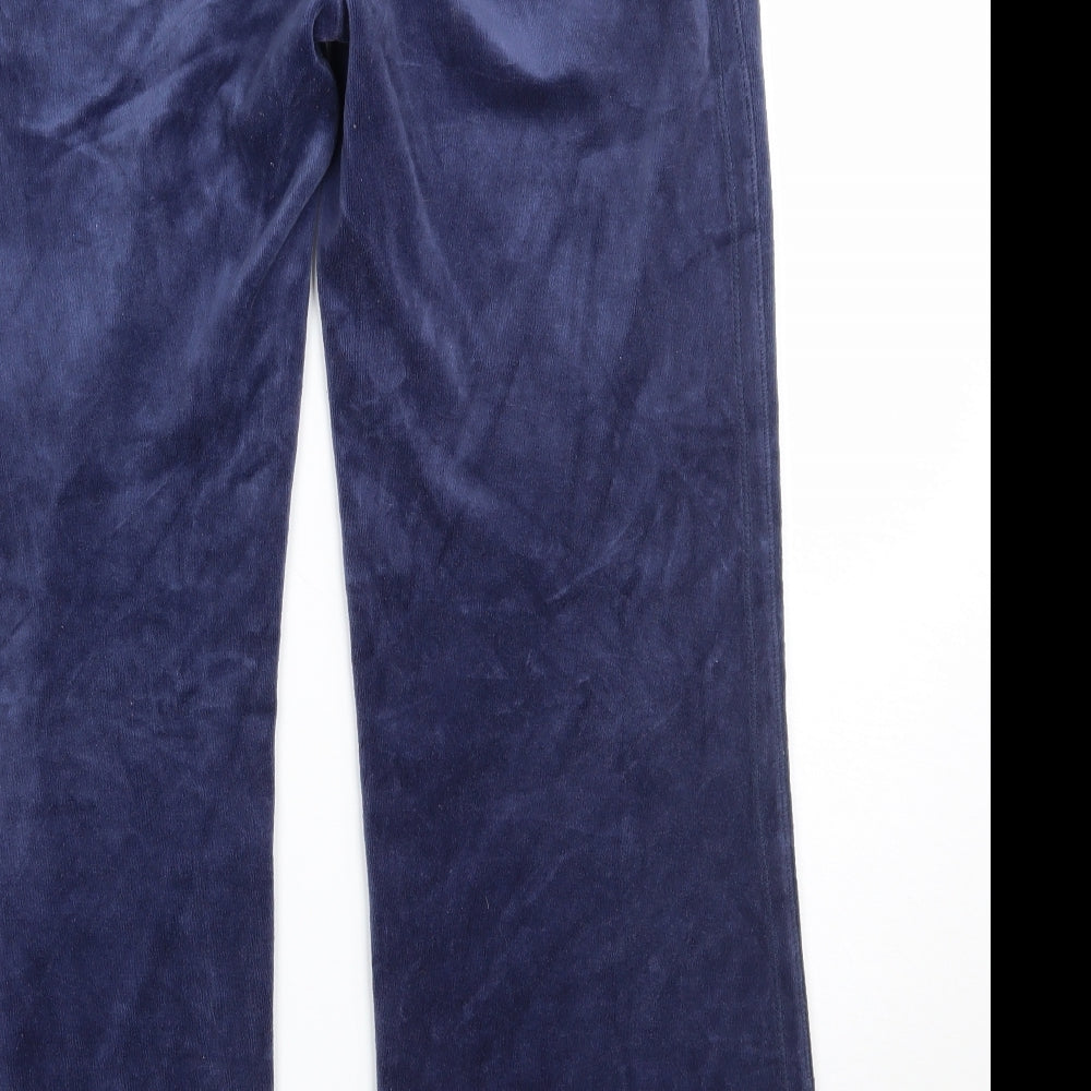 Womens UK Size 14 Denim & Co. Regular Fit Sweatpants Blue Trousers