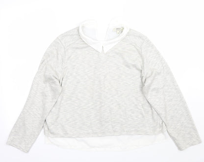 Papaya Womens Grey   Pullover Jumper Size 14