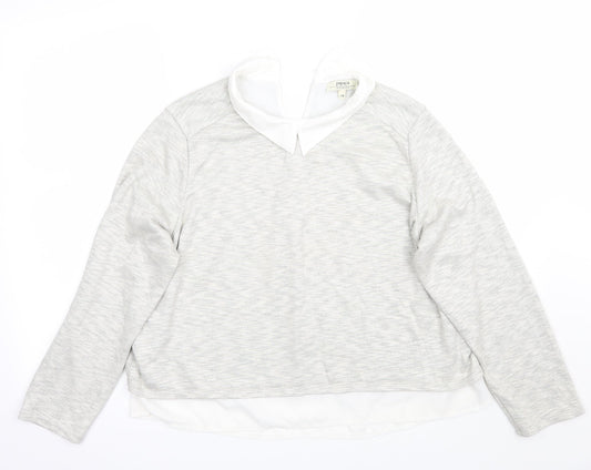 Papaya Womens Grey   Pullover Jumper Size 14