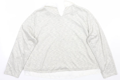 Papaya Womens Grey   Pullover Jumper Size 14