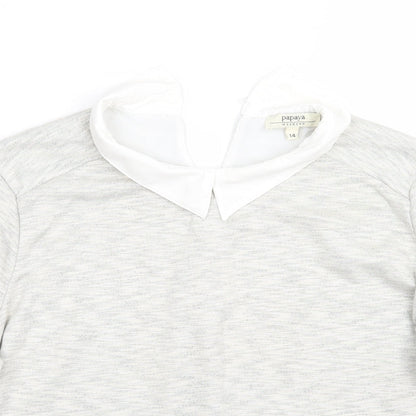 Papaya Womens Grey   Pullover Jumper Size 14