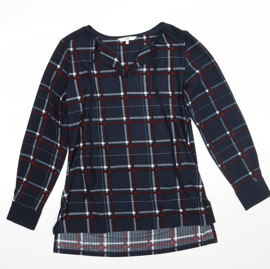 Womens UK Size 12 NEXT Blue Basic Blouse