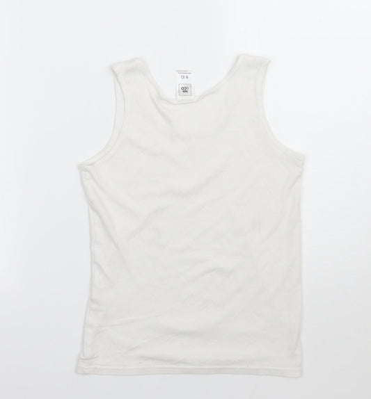 Kids & co Girls White   Basic Tank Size 9 Years