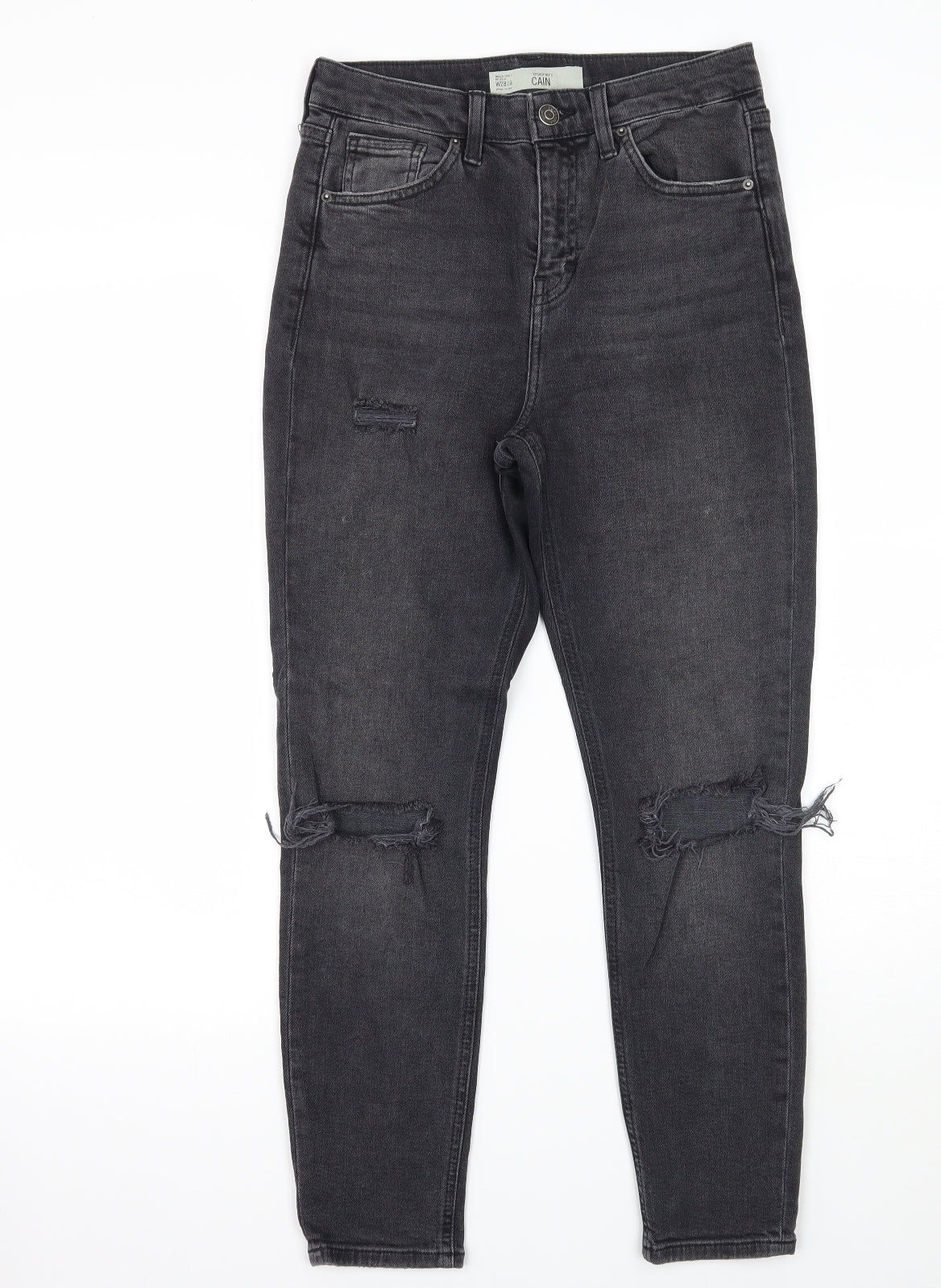Topshop Womens Black   Skinny Jeans Size 28 L25 in