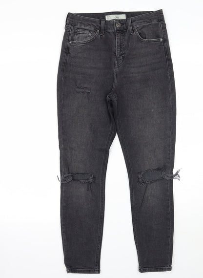 Topshop Womens Black   Skinny Jeans Size 28 L25 in