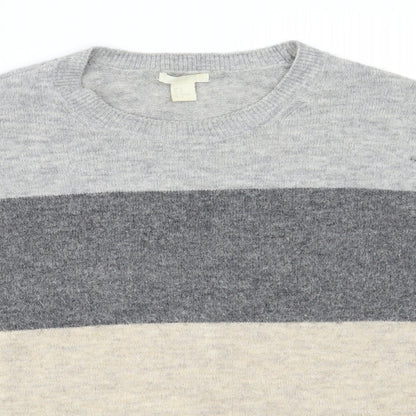 H&M Mens Grey   Pullover Jumper Size M