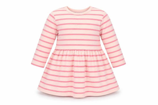 NEXT Girls Pink Striped  A-Line  Size 3-6 Months