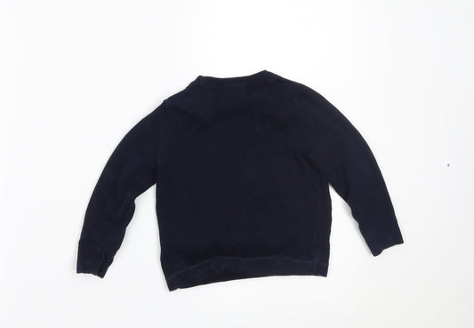H&M Boys Blue   Pullover Jumper Size 24 Months  - FUTURE FIRE FIGHTER