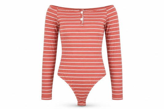 Womens UK Size 8 Missguided One-Piece Orange Bodysuit