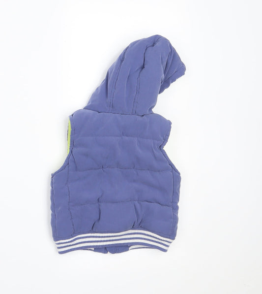 George Boys Blue   Gilet Waistcoat Size 6-9 Months