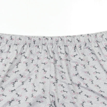 Preworn Womens Grey Geometric   Pyjama Pants Size 3XL