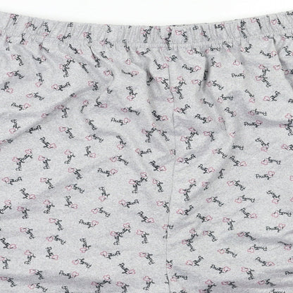 Preworn Womens Grey Geometric   Pyjama Pants Size 3XL