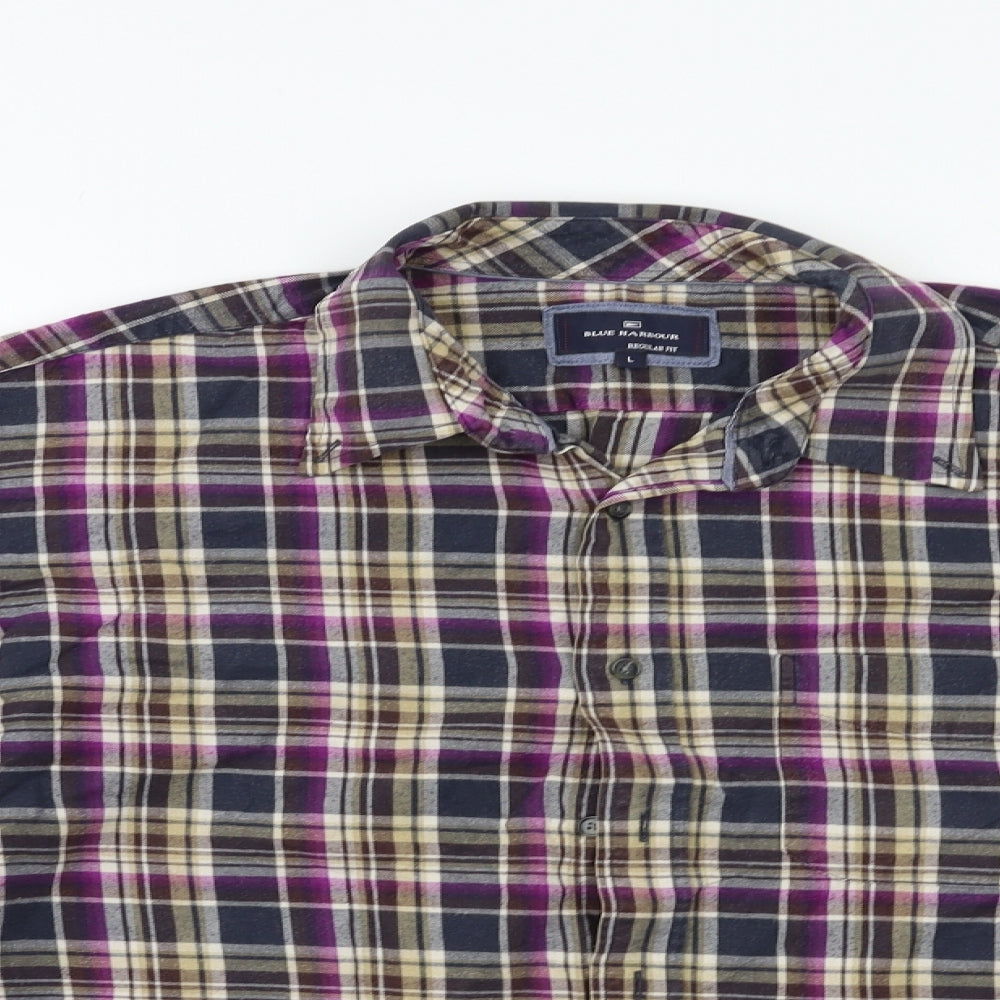 Mens UK Size L M&S Multicoloured  Button-Up Long Sleeve Casual Shirt