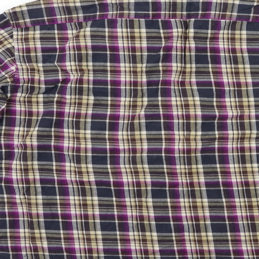 Mens UK Size L M&S Multicoloured  Button-Up Long Sleeve Casual Shirt