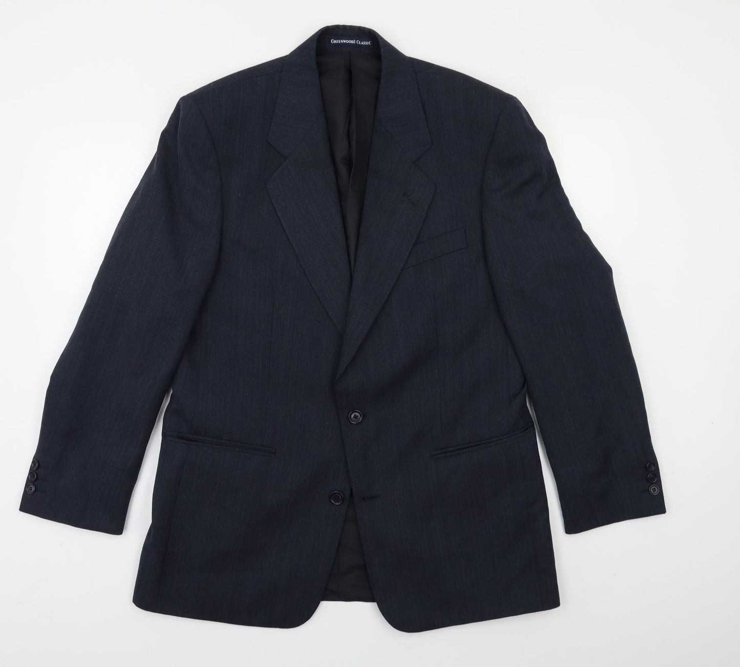 Mens UK Size 38 Greenwoods Regular Blue Suit Jacket