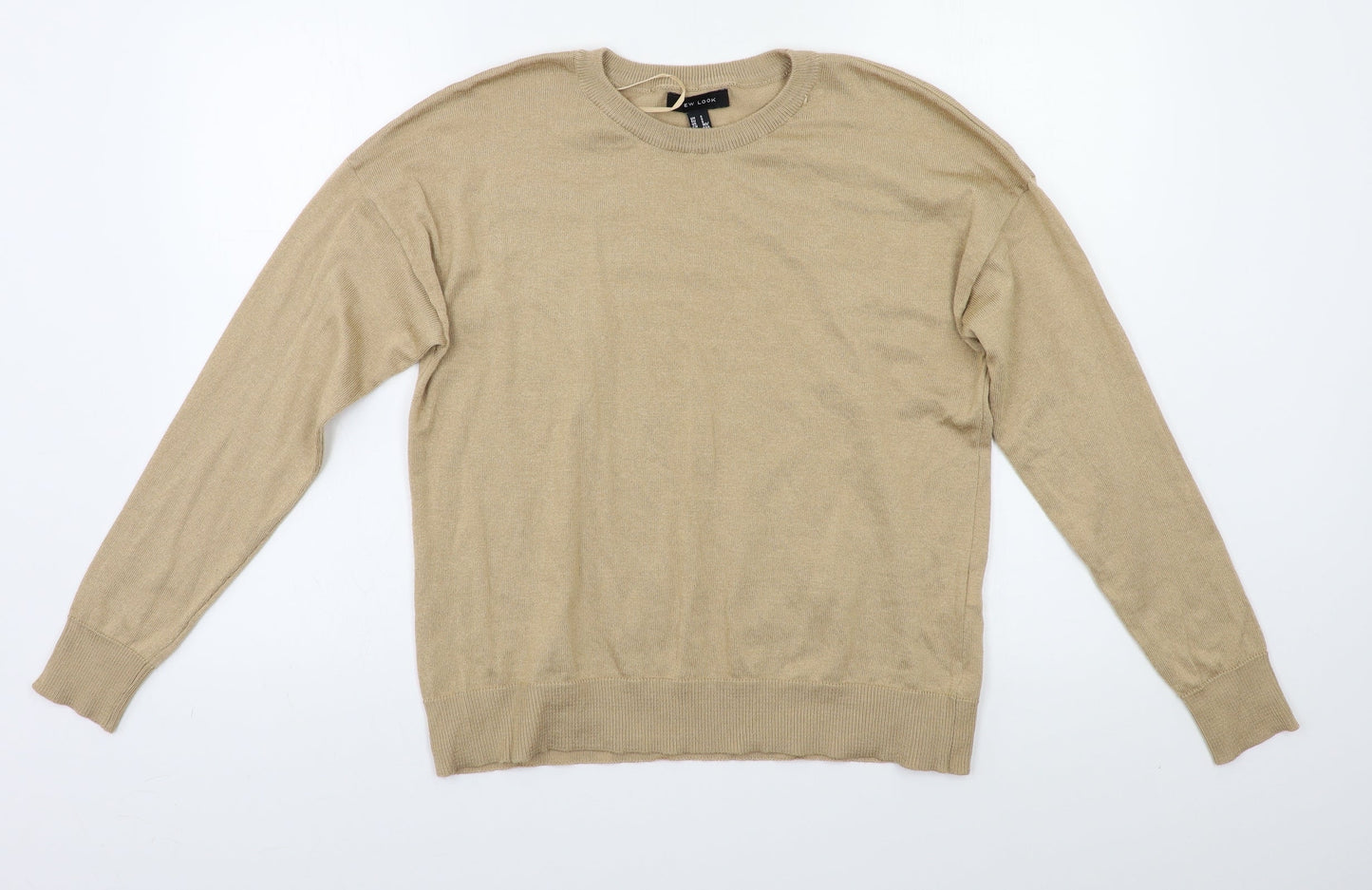 Womens UK Size S New Look Beige Pullover Jumper