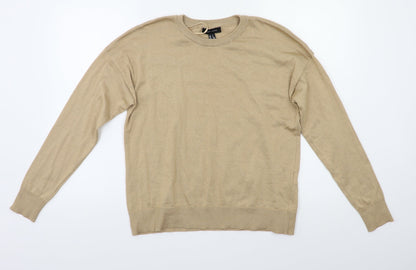 Womens UK Size S New Look Beige Pullover Jumper