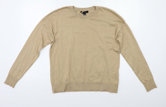 Womens UK Size S New Look Beige Pullover Jumper