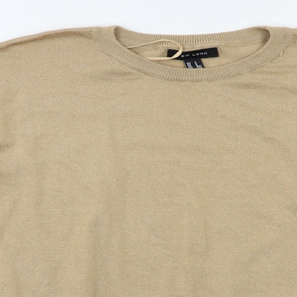 Womens UK Size S New Look Beige Pullover Jumper