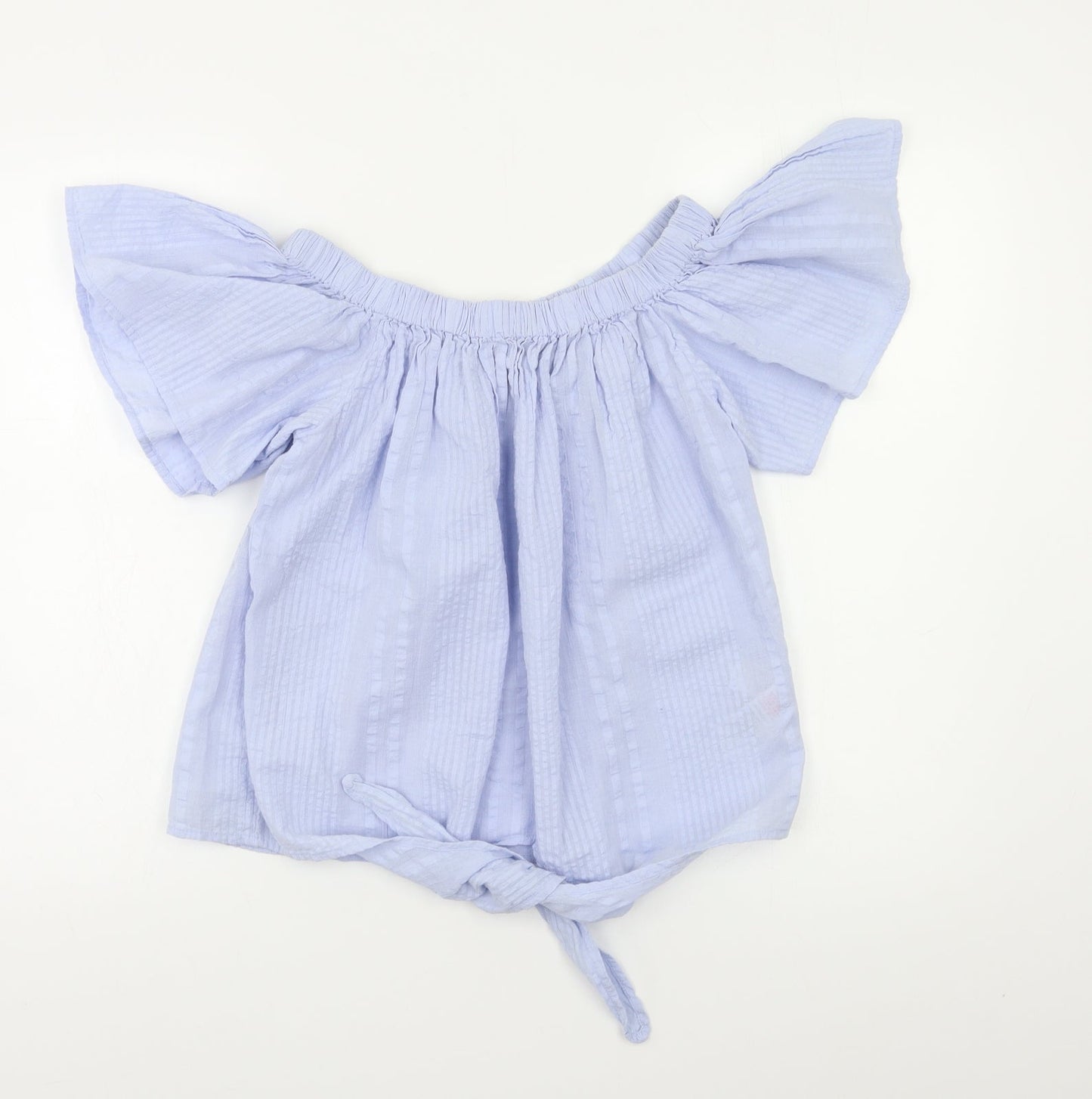 Womens UK Size 6 New Look Blue Basic Blouse