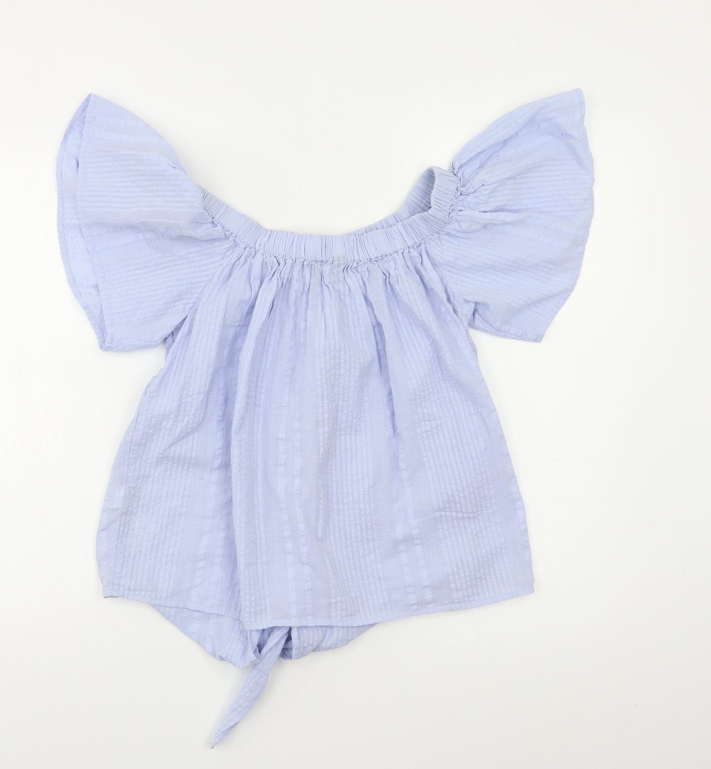 Womens UK Size 6 New Look Blue Basic Blouse