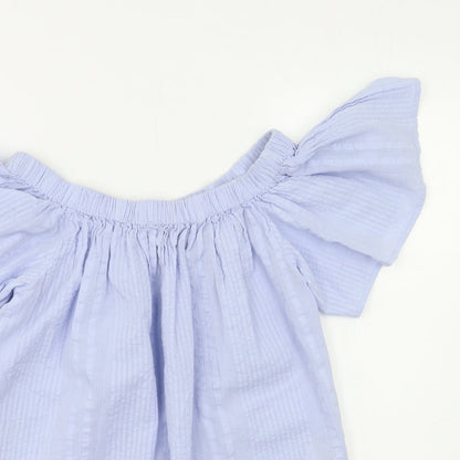 Womens UK Size 6 New Look Blue Basic Blouse