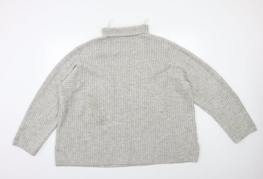 Bershka Womens Grey   Pullover Jumper Size L