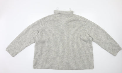 Bershka Womens Grey   Pullover Jumper Size L